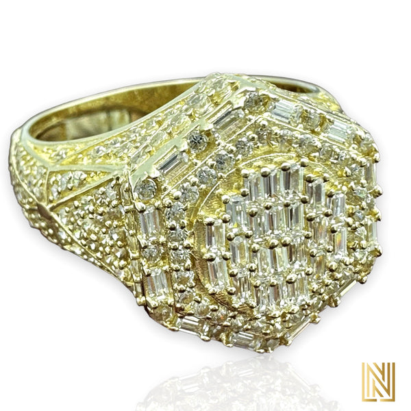 14K Gold Octagon Shaped Ring