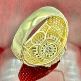 14K Yellow Gold Cake Ring