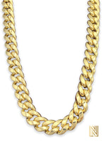 8mm 14k Yellow Gold Miami Cuban Link Chain