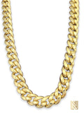 8mm 14k Yellow Gold Miami Cuban Link Chain