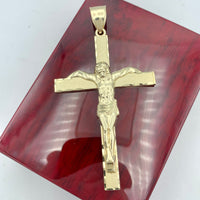 3.5” 10K Gold Crucifix Pendant