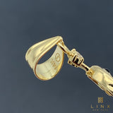 14K Gold and CZ Peacock Charm