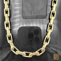 5mm 14k Yellow Gold Solid Anchor Link Chain