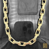 5mm 14k Yellow Gold Solid Anchor Link Chain