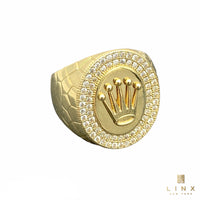 10K Gold and C/Z Royal Crown Men’s Rings