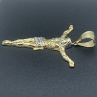 10K Yellow Gold Crucified Jesus Pendant
