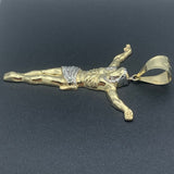 10K Yellow Gold Crucified Jesus Pendant