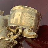10K Yellow Gold Jesus Face Pendant (3D Thorns)