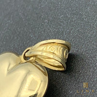 14K Yellow Gold Puffed Heart Pendant