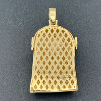 14K Yellow Gold Jesus Head Pendant