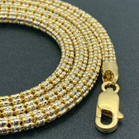 3.25mm 14K Rose Gold Ice Link Chain