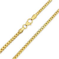 2.3MM 14k Yellow Gold Solid Franco Chain