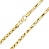 2.3MM 14k Yellow Gold Solid Franco Chain
