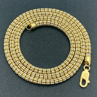3.25mm 14K Rose Gold Ice Link Chain
