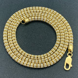 3.25mm 14K Rose Gold Ice Link Chain