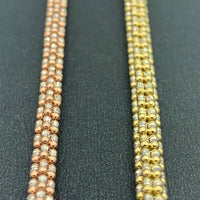 3.25mm 14K Rose Gold Ice Link Chain
