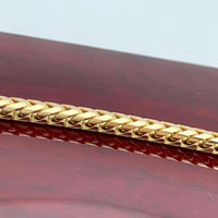 3.5mm 10k Yellow Gold  Solid Franco Chain