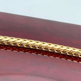3.5mm 10k Yellow Gold  Solid Franco Chain