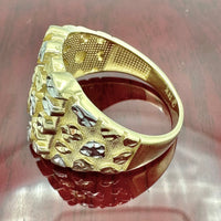 14K Yellow Gold Nugget Ring