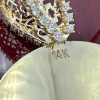 2.58” 14k Yellow Gold Jesus Face Medallion