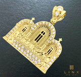 10K Yellow Gold and C/Z Last Supper Pendant
