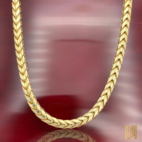 3.5mm 10k Yellow Gold  Solid Franco Chain