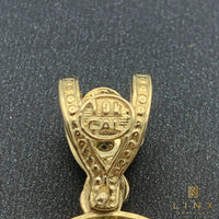 10K Yellow Gold and C/Z Last Supper Pendant