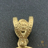 10K Yellow Gold and C/Z Last Supper Pendant