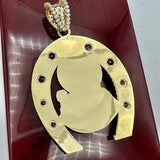 3” 14k Yellow Gold Saint Barbara Pendant