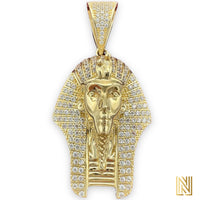 2” 14K Gold King Tut Pharaoh Pendant (3D)