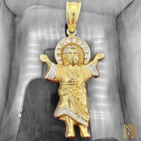 10K Yellow Gold Baby Jesus Divino Niño Pendant
