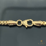 2.3MM 14k Yellow Gold Solid Franco Chain