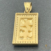 14K Yellow Gold Nugget Pendant