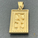 14K Yellow Gold Nugget Pendant