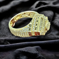 14K Yellow Gold 3D Statement Ring