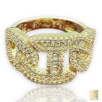 14K Gold Fancy Mariner Link Ring