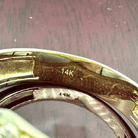 14K Gold Octagon Shaped Ring