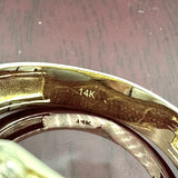 14K Gold Octagon Shaped Ring