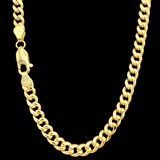 4.5mm 14k Gold Miami Cuban Link Chain
