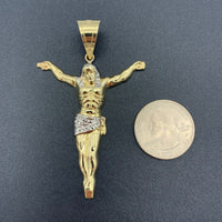 10K Yellow Gold Crucified Jesus Pendant