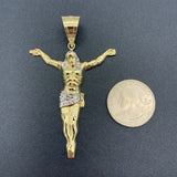 10K Yellow Gold Crucified Jesus Pendant