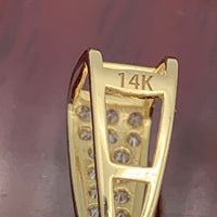 1.8” 14k Yellow Gold Monopoly Pendant