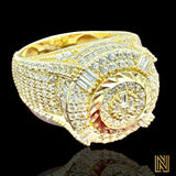 14K Yellow Gold Cake Ring