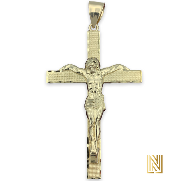 3.5” 10K Gold Crucifix Pendant