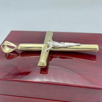 3.3” 10K Yellow Gold 3D Crucifix Pendant
