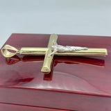3.3” 10K Yellow Gold 3D Crucifix Pendant