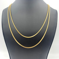 2.3MM 14k Yellow Gold Solid Franco Chain