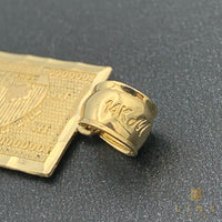 14K Gold Million Dollars Bill Pendant