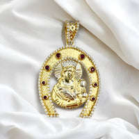 3” 14k Yellow Gold Saint Barbara Pendant