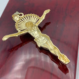 2.8” 10K Yellow Gold Crucifixion of Jesus Pendant